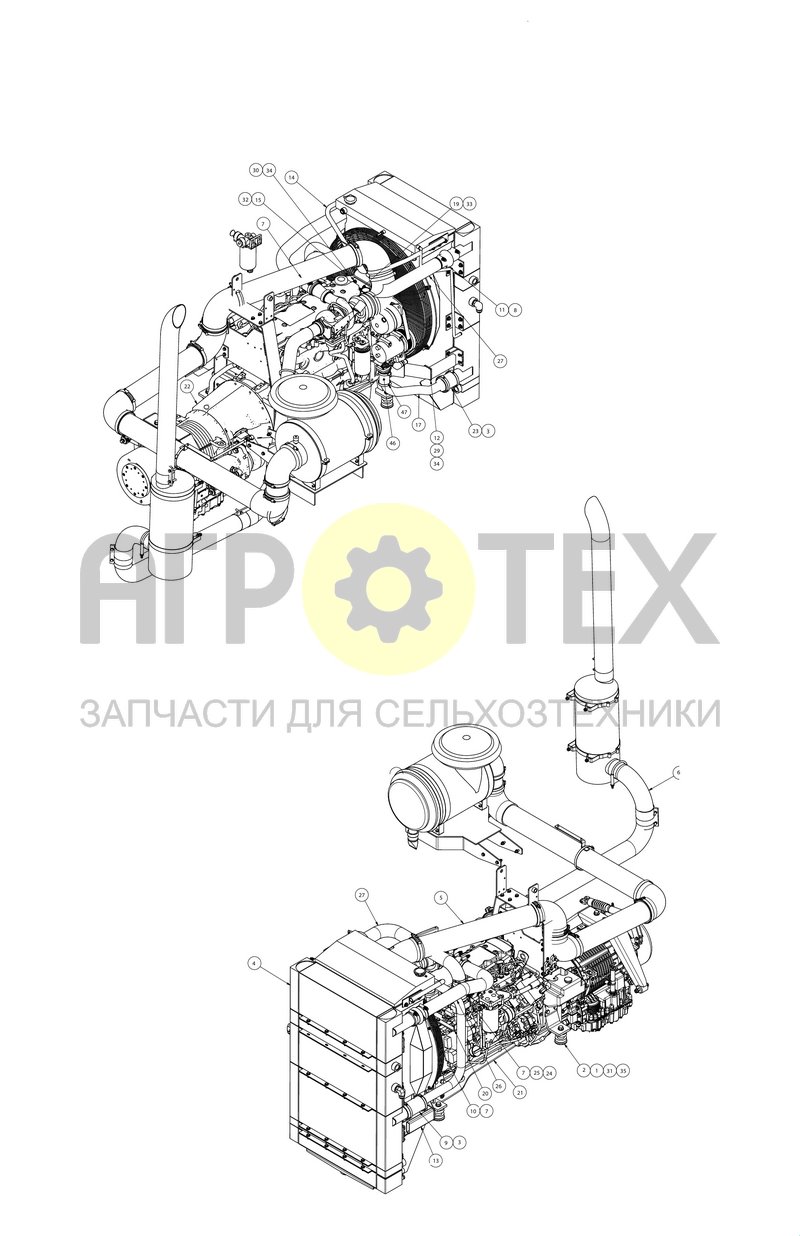 Установка силовая (SX019717) (№7 на схеме)